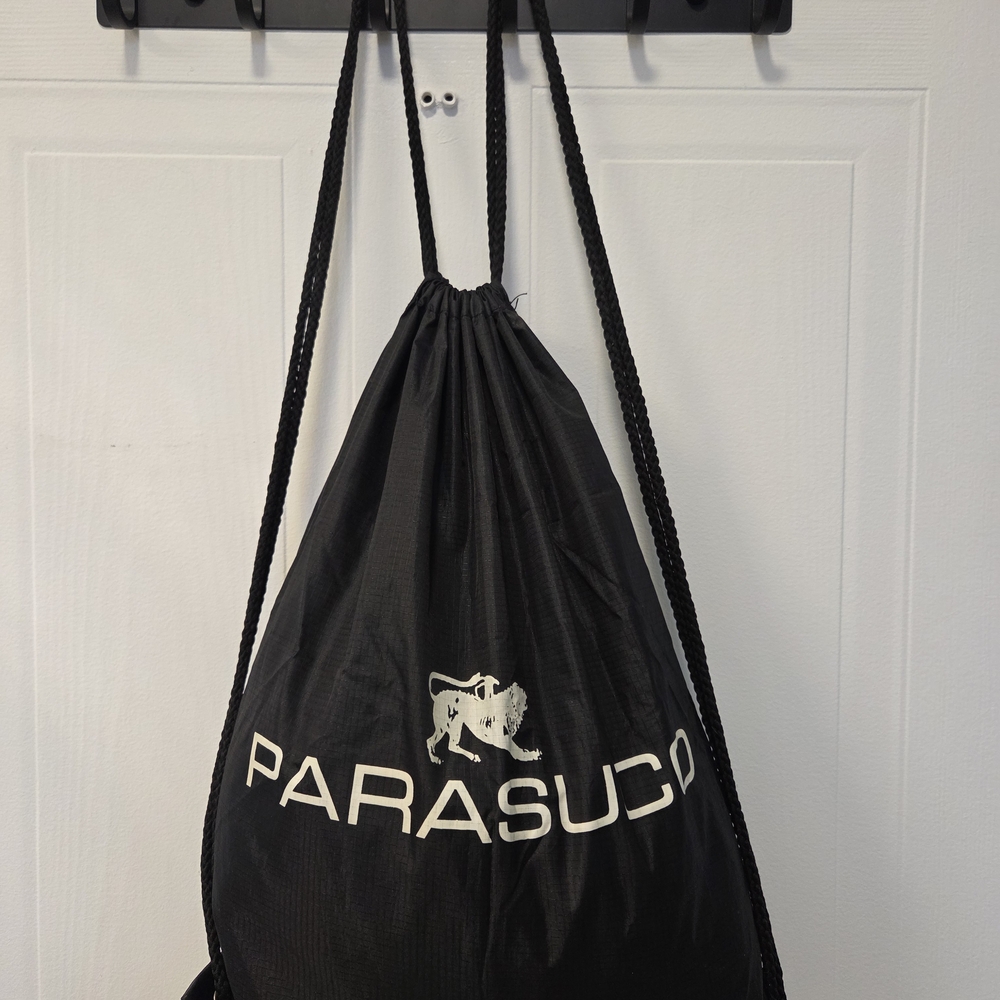 6 Parasuco Black Drawstring Backpacks
